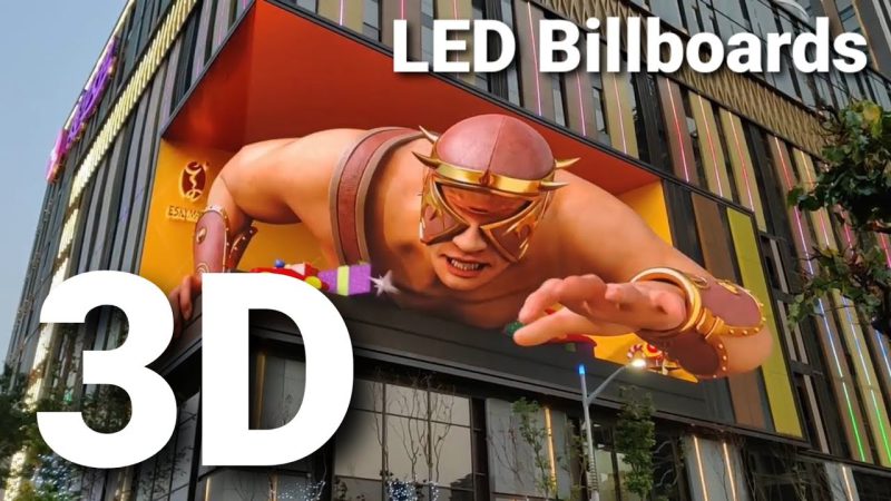 quang cao 3d ngoai troi bang man hinh Led