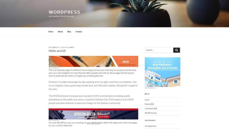 Plugin chen quang cao cho WordPress