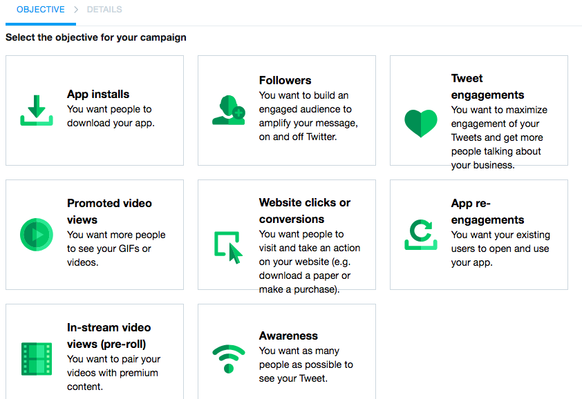 Hướng dẫn chạy ads twitter và mục tiêu chạy quảng cáo