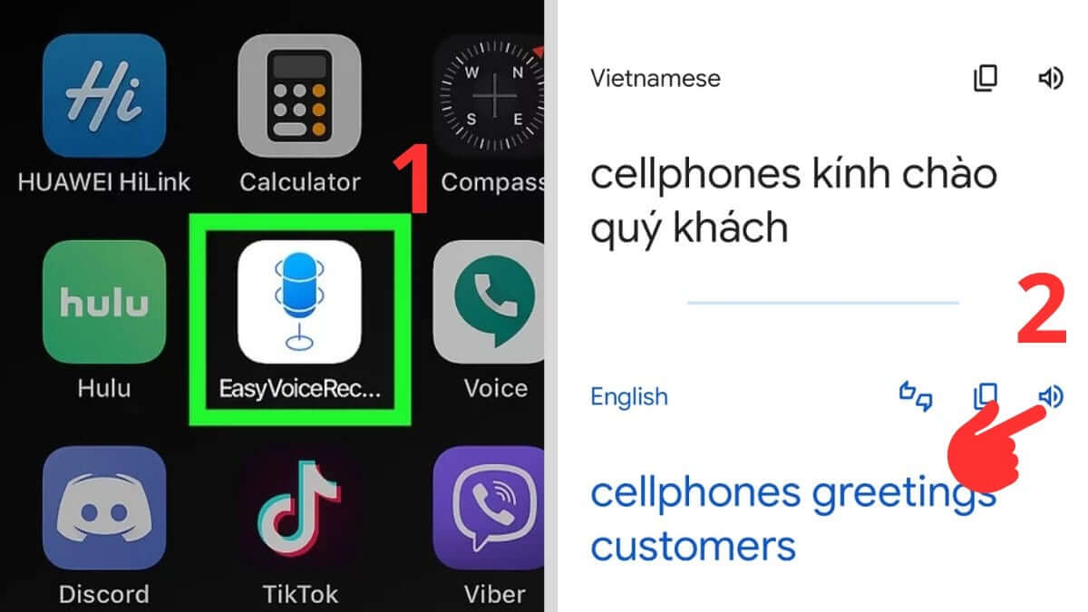 Tải giọng chị Google online bằng Easy Voice Recorder